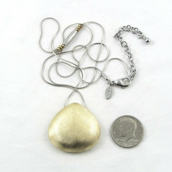 Chico's Long Triangle Pendant Necklace - Picture 2 of 5